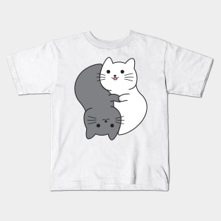 Harmony Black White Cat Spirit Kids T-Shirt